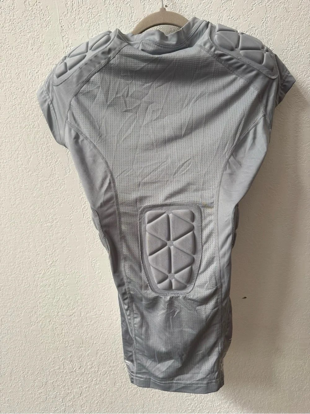 Adidas integrated 5-padded 2-tone football compression shirt worn under pads